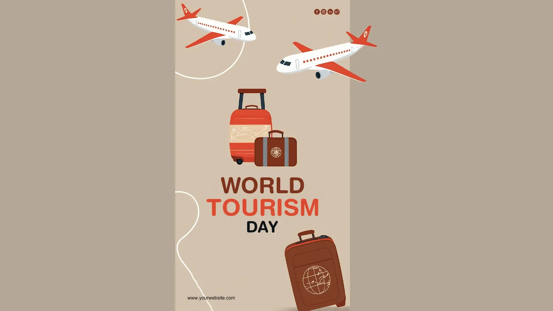 Travel Adventure Themed Instagram Story for World Tourism Day